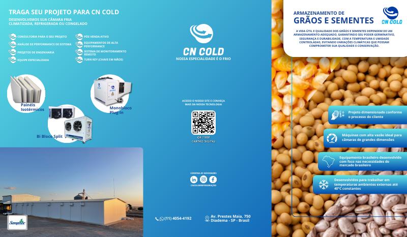 Capa — Folder Grãos — Feijão, Milho e Soja